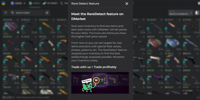 RareDetect on DMarket