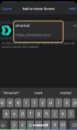 DMarket from mobile
