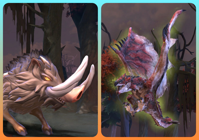 Rathalos Dragon Knight and Bullfango