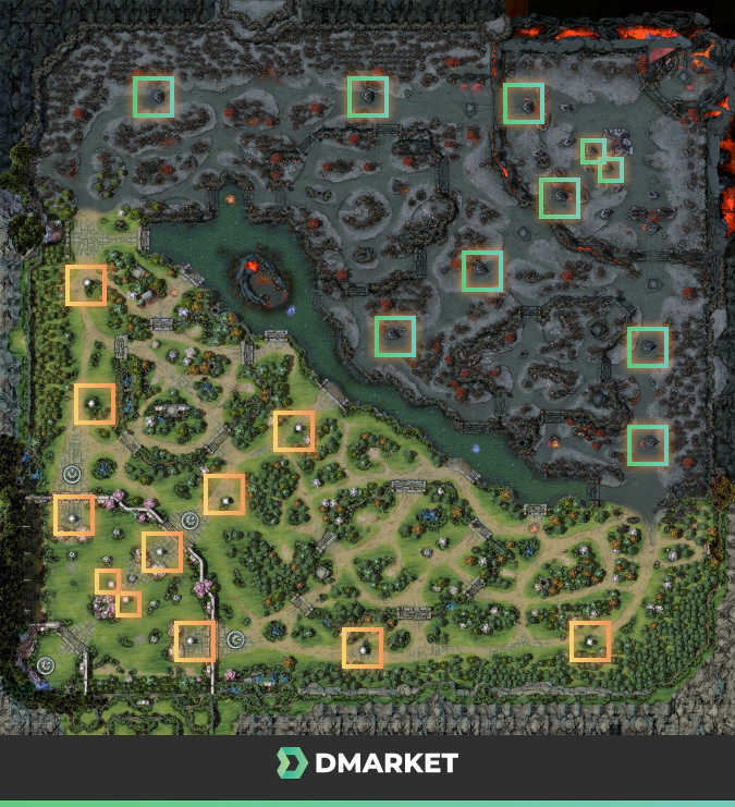 Towers in Dota 2