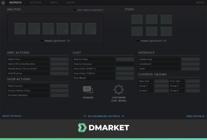Dota 2 Controls