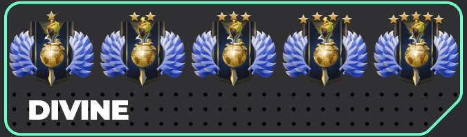 Divine ranks in Dota 2
