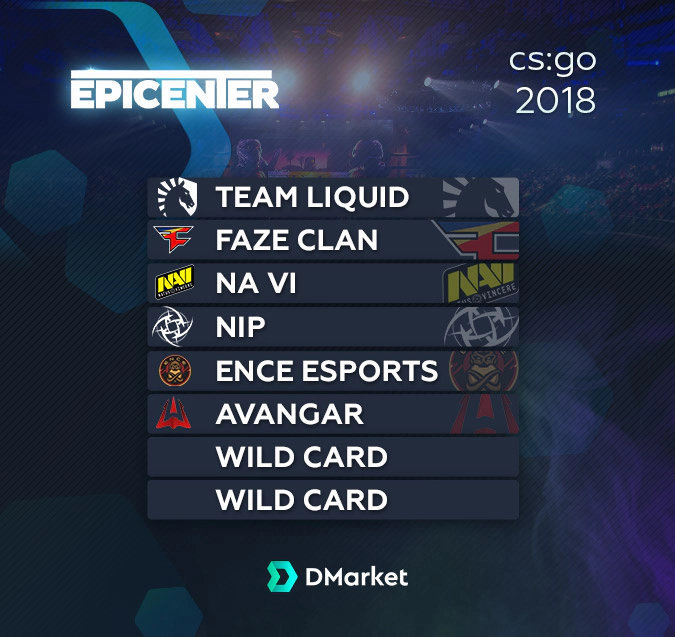 Teams Epicenter 2018 CS:GO