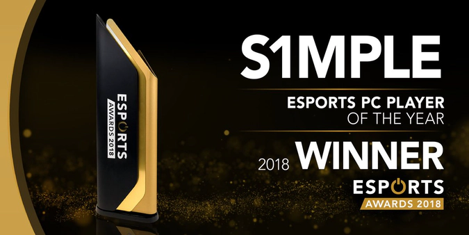 S1mple Best PC Player of the Year
