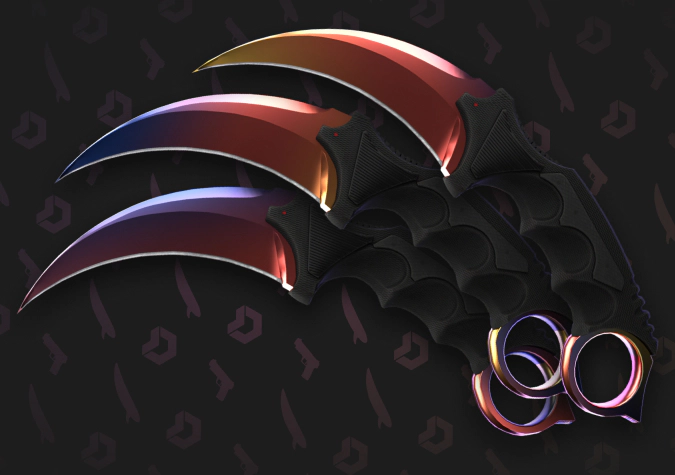 karambit fade different patterns