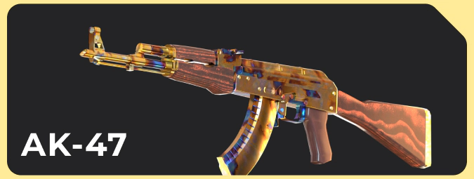 AK-47 Case Hardened Gold Gem