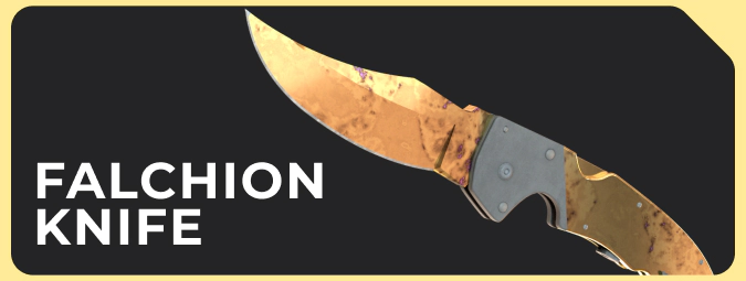 Falchion Knife Case Hardened Gold Gem