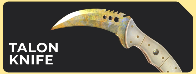 Talon Knife Case Hardened Gold Gem