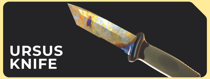Ursus Knife Case Hardened Gold Gem
