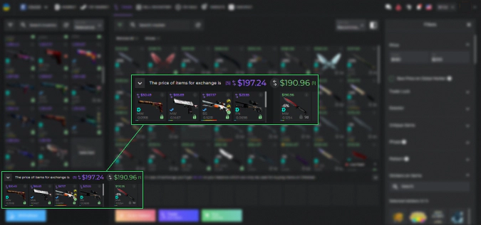 trading csgo skins on knife