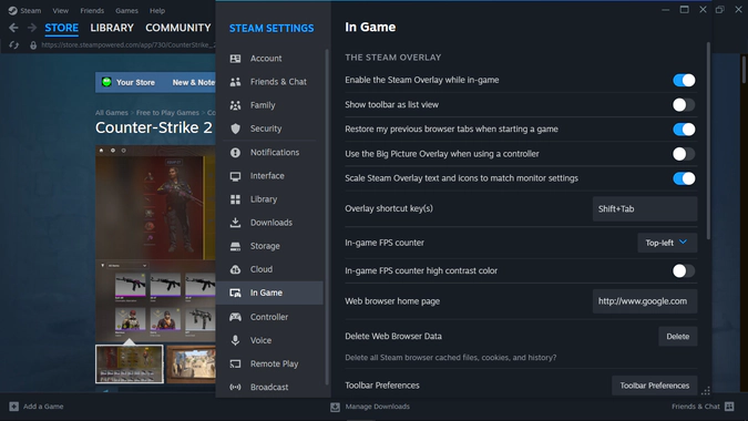 FPS in Steam