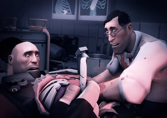 Playing Medic in TF2