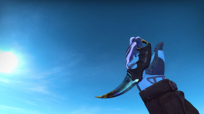 karambit blue gem