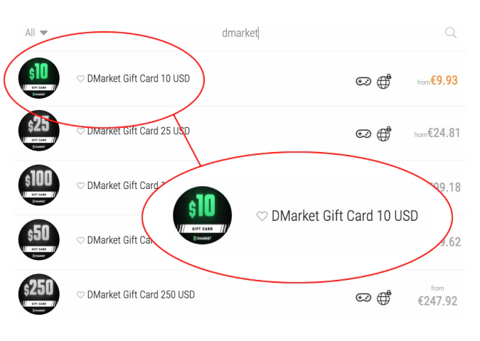 kinguin dmarket gift card