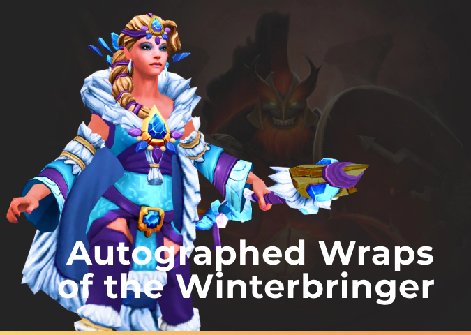 Autographed Wraps of the Winterbringer dota 2