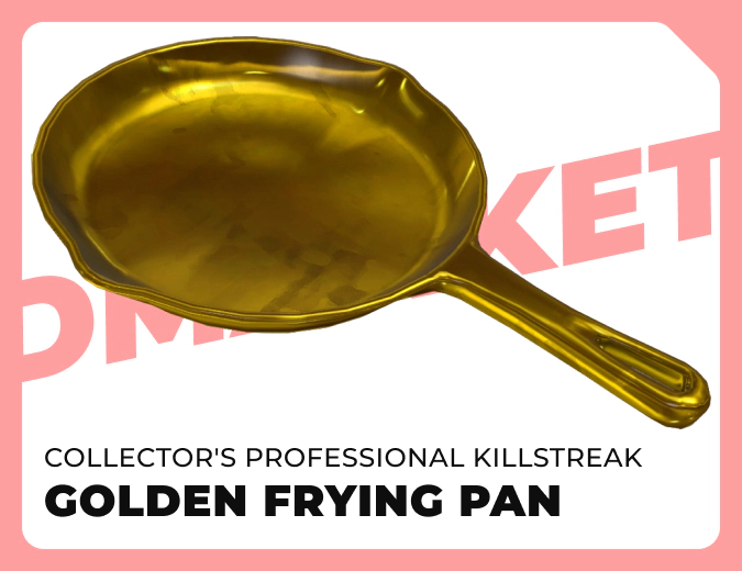 Collector's Professional Killstreak Golden Frying Pan
