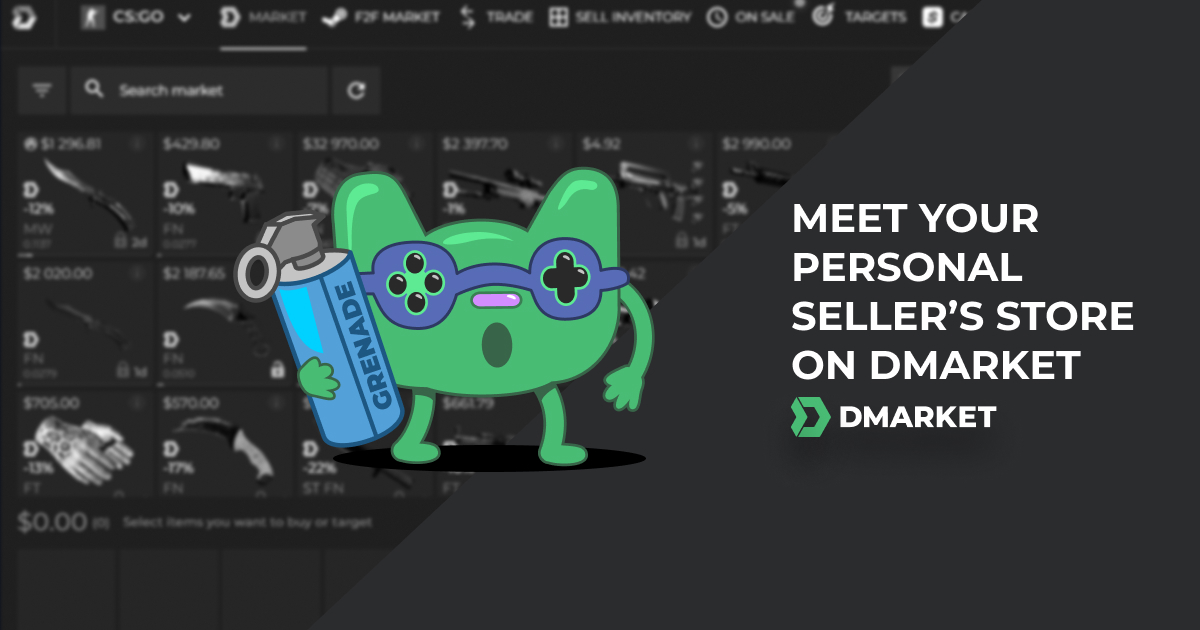 Meet Your Personal Seller’s Store on DMarket