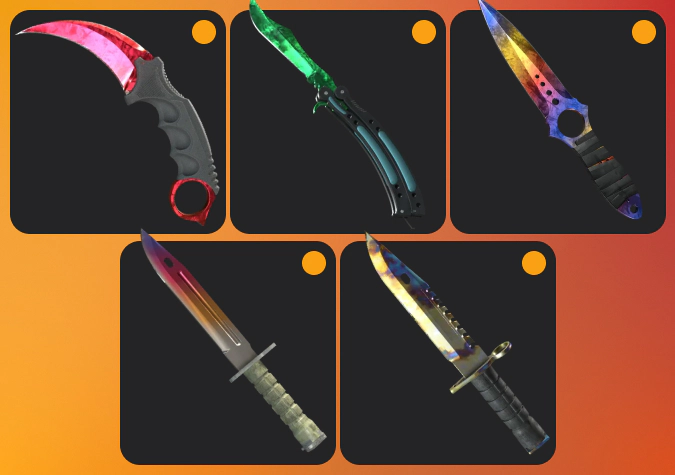 popular cs2 knife skins