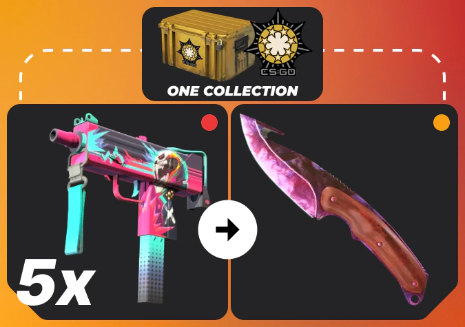 trade-up cs2 example