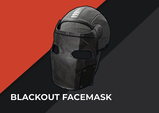 Blackout Facemask Rust