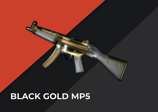 Black Gold MP5 in Rust