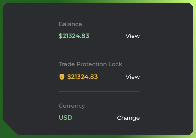 locked balance on DMarket