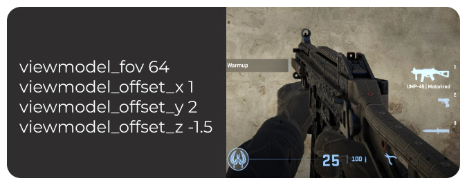 NiKo cs2 viewmodel settings