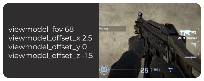 dev1ce cs2 viewmodel settings