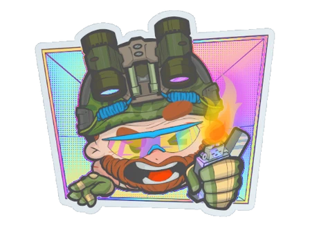Sticker | Try Hard (Holo) image