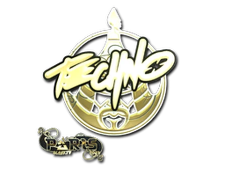 Sticker | Techno4K (Gold) | Paris 2023 image