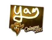 Sticker | yam (Gold) | Cologne 2015 image