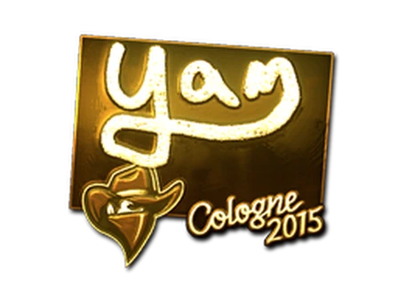 Sticker | yam (Gold) | Cologne 2015 image