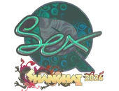 Sticker | dexter (Holo) | Shanghai 2024 image