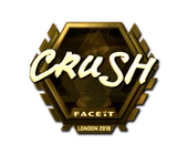 Sticker | crush (Gold) | London 2018 image
