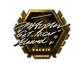 Sticker | GeT_RiGhT (Gold) | London 2018 image