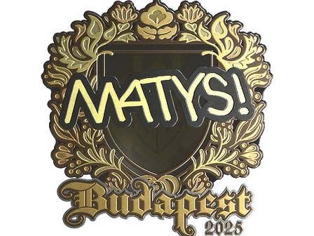 Sticker | MATYS (Gold) | Budapest 2025 image
