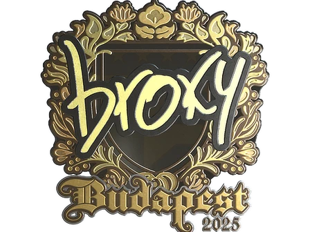 Sticker | broky (Gold) | Budapest 2025 image