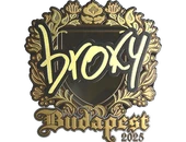 Sticker | broky (Gold) | Budapest 2025 image