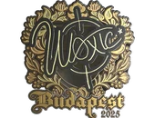 Sticker | woxic (Gold) | Budapest 2025 image