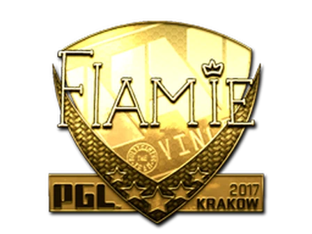 Sticker | flamie (Gold) | Krakow 2017 image