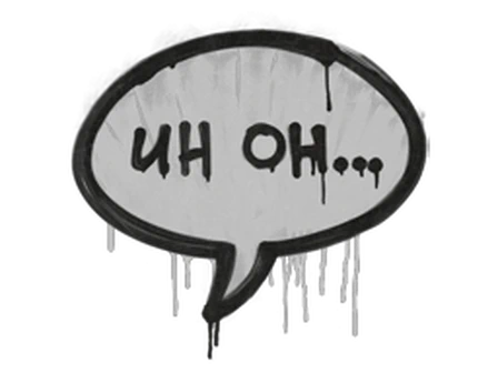 Sealed Graffiti | Uh Oh (Shark White) image