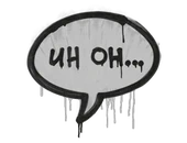 Sealed Graffiti | Uh Oh (Shark White) image