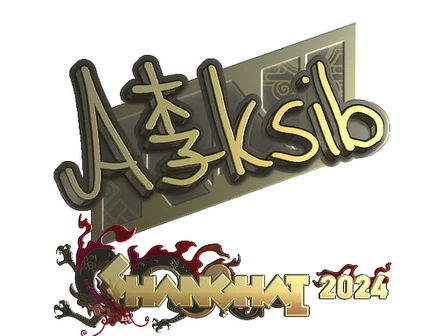 Sticker | Aleksib (Gold) | Shanghai 2024 image