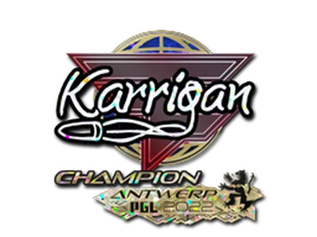 Sticker | karrigan (Glitter, Champion) | Antwerp 2022 image