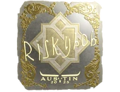 Sticker | riskyb0b (Gold) | Austin 2025 image