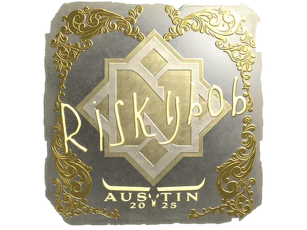 Sticker | riskyb0b (Gold) | Austin 2025 image