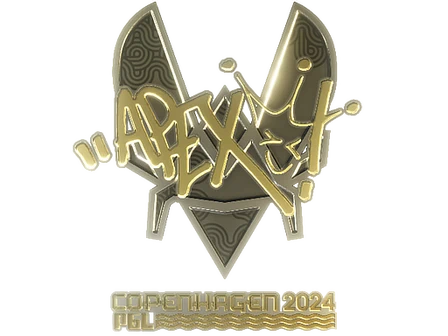 Sticker | apEX (Gold) | Copenhagen 2024 image