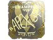 Sticker | apEX (Gold, Champion) | Austin 2025 image