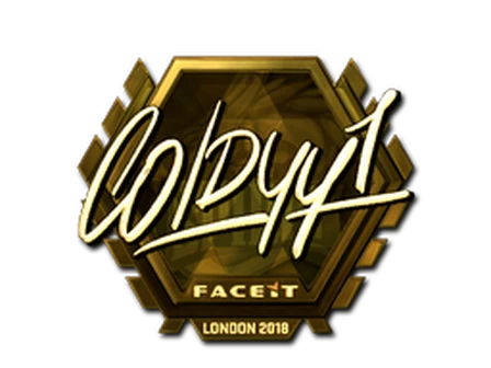 Sticker | COLDYY1 (Gold) | London 2018 image