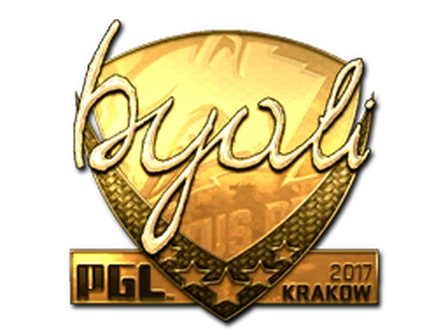 Sticker | byali (Gold) | Krakow 2017 image